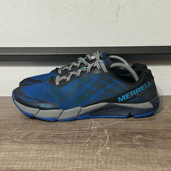 Merrell Bare Access Flex Shield Men’s Athletic Running Shoes Size 10 Blue - Picture 1 of 8
